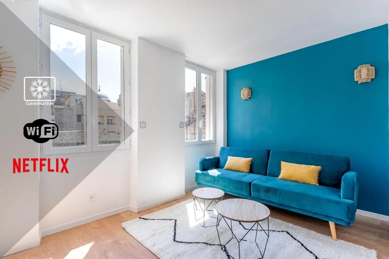 Confortable T2 climatisé - Canebière&Vieux-Port Marseille Appartement
